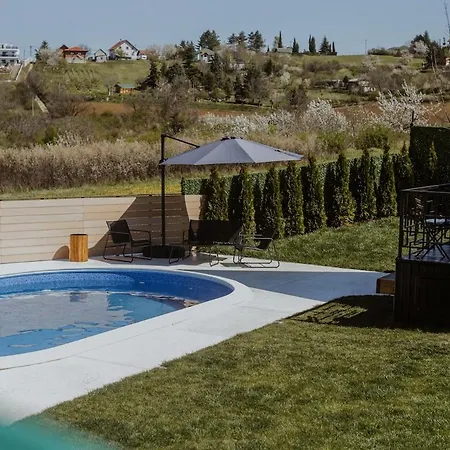 A Frame Pool House Chalet Novi Ledinci